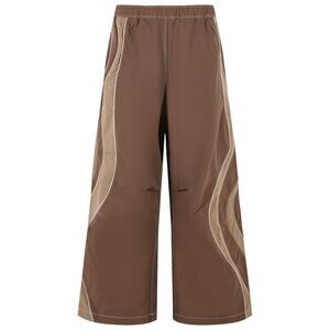 Erl Brown Nylon Patalone Men